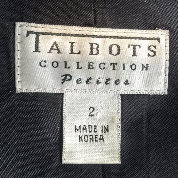 Vintage Talbots Silk & Cotton Zebra Print Blazer - Picture 6 of 8